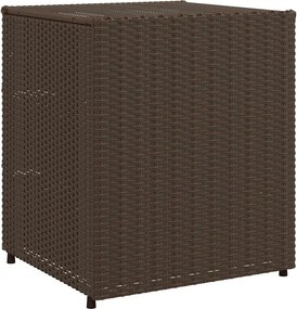 vidaXL barna polyrattan kerti tárolószekrény 55 x 59 x 69 cm