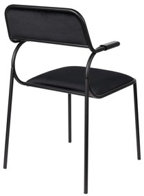 Fekete étkezőszék szett 2 db-os Alba – Zuiver