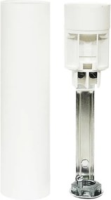Sima szárú foglalat E14 26x100 mm fehér