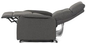 Elektromos vezérlésű szürke szövet dönthető fotel. TV-5482 GREY2