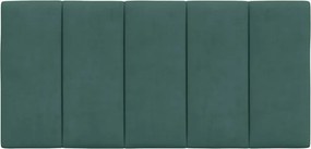 sötétzöld bársony fejtámla párna Hanko 100 cm