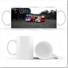 Tűzoltó fényképes bögre