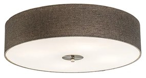 Rusztikus mennyezeti lĂĄmpa taupe 50 cm - Drum Jute