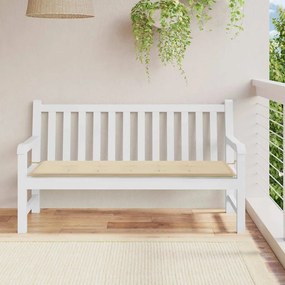 bézs oxford szövet kerti padpárna 150x50x4 cm
