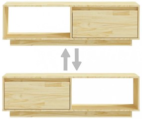 tömör fenyőfa TV-szekrény 110 x 30 x 33,5 cm