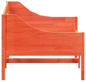 kanapéágy ágy matrac viaszbarna 100x200 cm tömör fa fenyőfa
