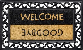Lábtörlő kókusz gumi Welcome Goodbye 75x45