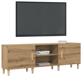 TV Állvány Sötét tölgy színben - 150x30x50 cm - Mérnöki fából készült