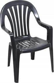 Rubin műanyag terasz kerti szék, grafit