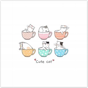 Poszterek 30x30 Cica Cicák