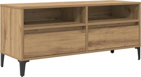 vidaXL TV szekrény fiókkal Artisan tölgy 100 x 34,5 x 44,5 cm
