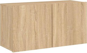 vidaXL sonoma tölgy színű falra szerelhető TV-szekrény 80 x 30 x 41 cm