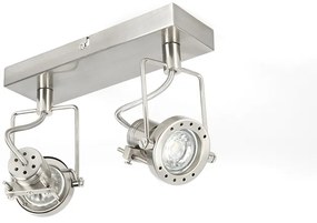 Ipari acél reflektor 2-lámpás állítható - Suplux