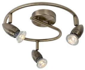 Lucide 13955/14/03 - LED spotlámpa CARO-LED 3xGU10/5W/230V bronz