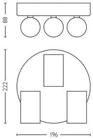 Philips - Fürdőszobai spotlámpa IDRIS 3xGU10/5W/230V IP44 fehér
