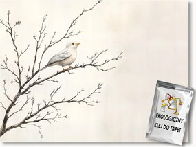 Fotótapéta Flizelina Természet Tavasz Fa Ág Madár Boho 350x250 ragasztó