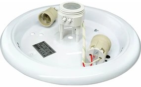 MANA mennyezeti lámpa mozgásérzékelővel 2xE27/40W/230V, Ø 30 cm, fehér