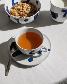 Yunoki edény, teáscsésze csészealjjal - Alessi