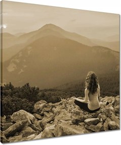 Vászonkép 50x50 Pillantás felülről Gondolatok