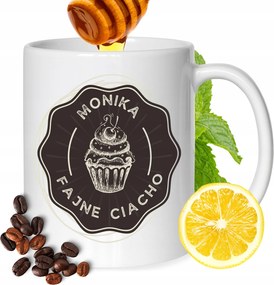 Bögre Mónika Barátnőknek Ajándék Nyomtatott Fehér 330ml