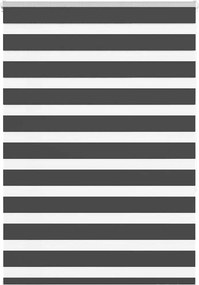 vidaXL zebrafüggönnyel fekete szövetszélesség 105,9 cm poliészter
