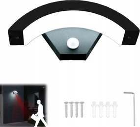 Kültéri Fali Lámpa Kerti Homlokzati Lámpa Led Mozgásérzékelő 18W Led