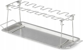 Összecsukható csirkecomb és szárny tartó Rack Grill állvány Sütés