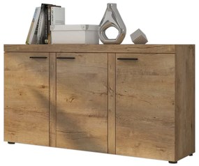 RUMBA 3F komód, 149x82x40, lefkás tölgy