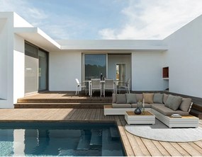 Alumínium kerti étkezőasztal 90x140 cm Elias – Bizzotto