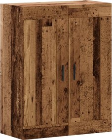 vidaXL antik fa színű szerelt fa fali szekrény 69,5 x 34 x 90 cm