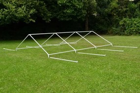 Univerzális partisátor 6×4 m PE 180 g/m² oldalfalak cipzár