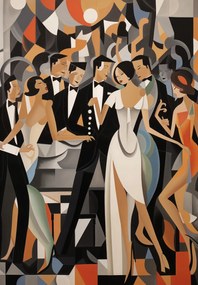 Poszter 68x98cm Art Deco bál