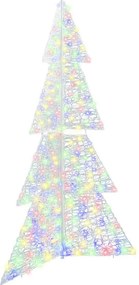 vidaXL Karácsonyfa 240 LED-del Sokszínű 180 cm Akril
