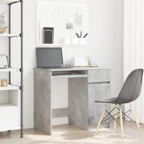 betonszürke forgácslap íróasztal 86x49x76 cm