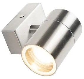 Kültéri fali lámpa acél IP44 - Solo