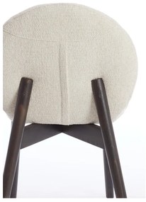 Krémszínű kárpitozott étkezőfotel szett 2 db-os Sinosa – Light &amp; Living