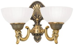 Orion WA 2-1201/2 - Fali lámpa ROCCA 2xE27/60W/230V bronz/fehér