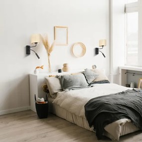 Fali lámpa RATTAN 1xE27/60W+1xG9/8W/230V rattan