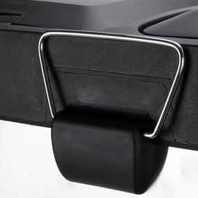 Matt ezüstszínű acél szelektív pedálos szemetes 2x8 l Tri Selectif – MSV