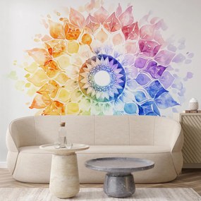 Fotótapéta - Szivárvány mandala (147x102 cm)