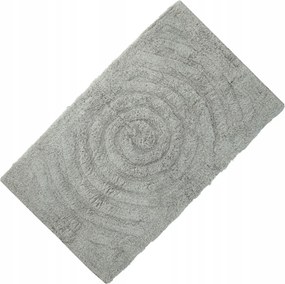 Fürdőszobaszőnyeg pamut 45x75 cm zöld puha nedvszívó mintás