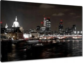 Vászonkép 90x60 Éjszakai kilátás Londonból