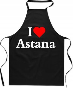 Konyhai kötény nyomtatás I Love Asztana Kazahsztán Főváros