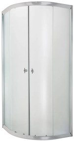 Invena Marbella zuhanykabin 90x90 cm félkör alakú króm fényes/matt üveg AK-46-191