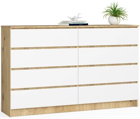 Komód Koa IV (artisan tölgy  + fehér). Akció -15%. 1070776