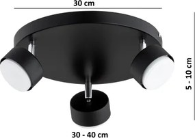 Brilagi - LED spotlámpa MONO 3xGX53/30W/230V fekete