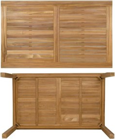 DIVERO Étkező asztal masszív 150 x 90 cm