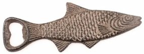 Öntöttvas palacknyitó Hal, 6,5 x 17 cm