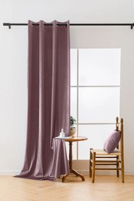 Világoslila VELVET sötétítő függöny 140x270 cm Felfüggesztés: Hullámos sínszalag