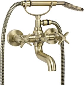 Temisto BRASS kád csaptelep zuhanyszettel